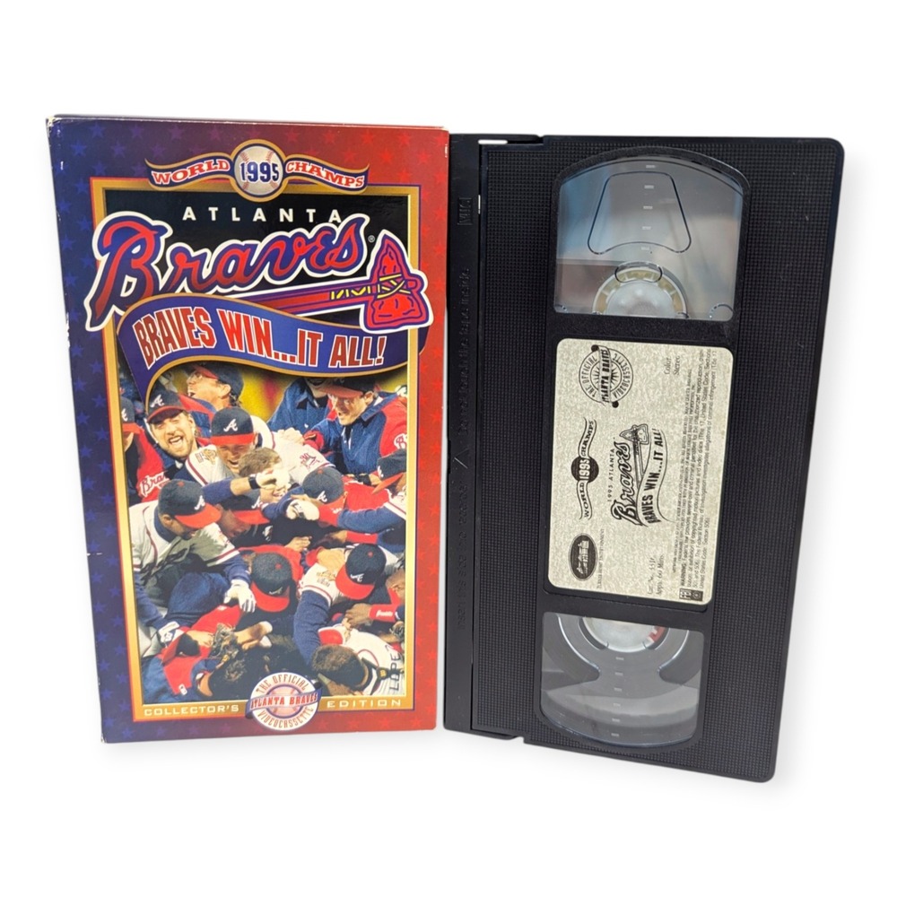 1995 Atlanta Braves World Series Champions VHS Braves Win It All MLB Collector